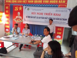 Hội nghị triển khai mô hình sản xuất lúa an toàn chất lượng cao, giảm giá thành