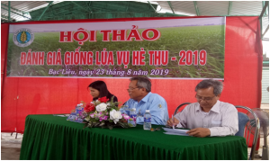 Hội thảo đánh giá giống lúa vụ Hè Thu năm 2019