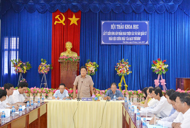 Hội thảo Nhãn hiệu chứng nhận "Lúa sạch Thới Bình"